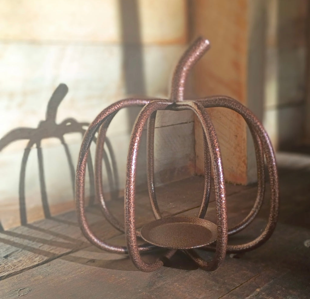 Bronze Pumpkin Tealight Holder