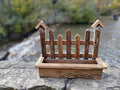 Flower Box w/Fence Brown
