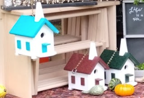 Poly Church birdhouse