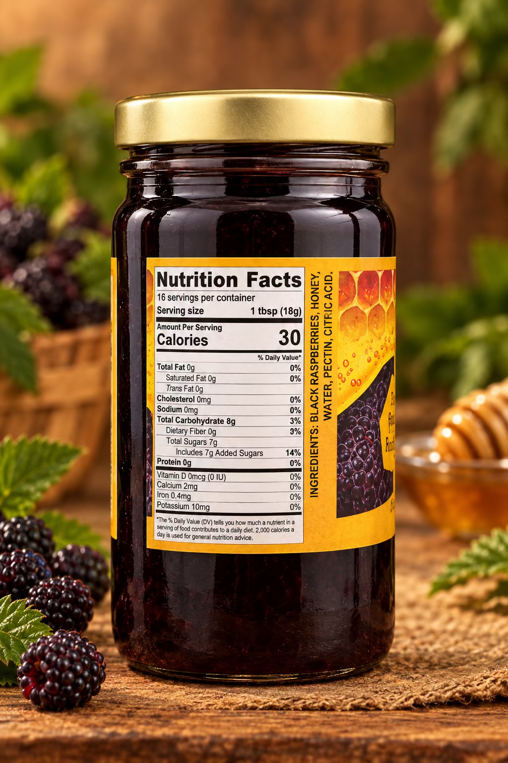 Stockin's Black Raspberry Honey Spread