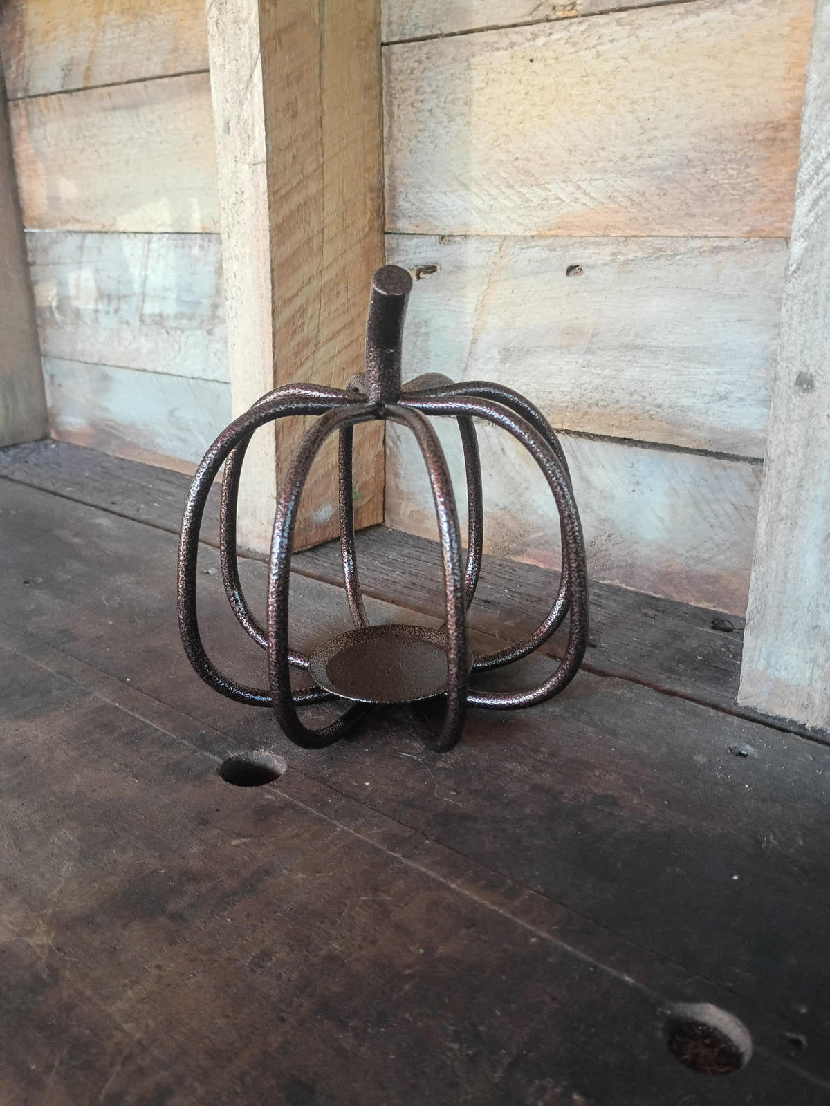 Bronze Pumpkin Tealight Holder